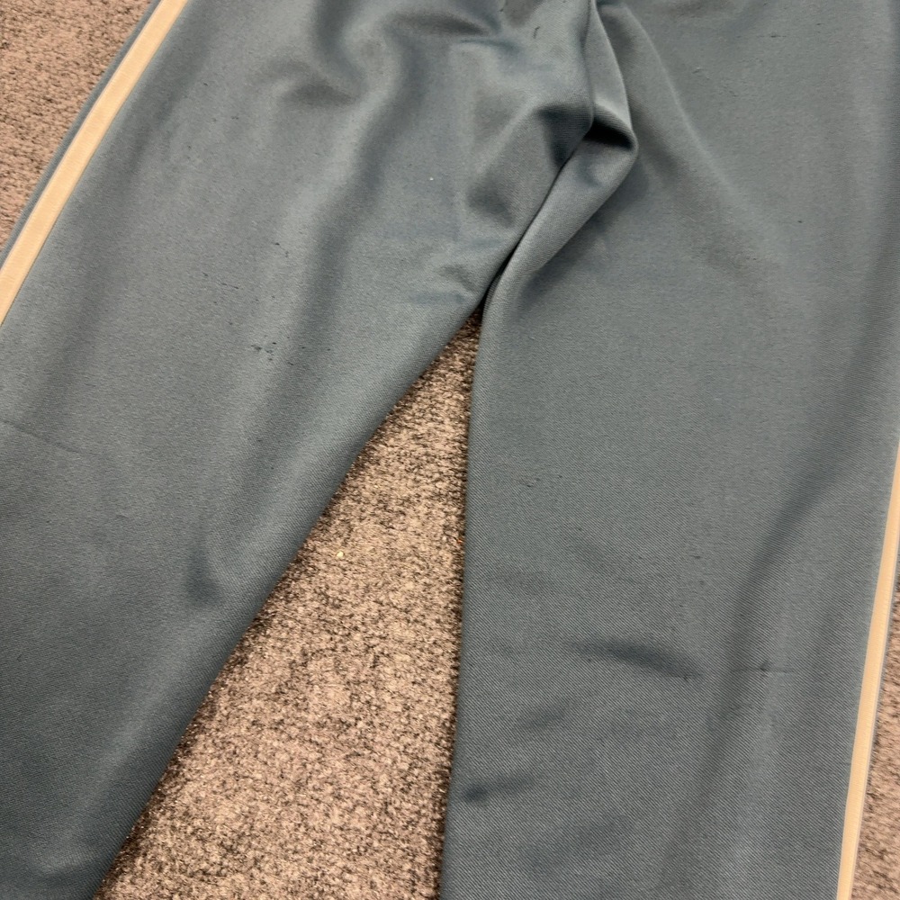Adidas Track Pants Youth XL Blue Polyester 3 Stripe Tapered Ankle Zip Athletic - Picture 7 of 8